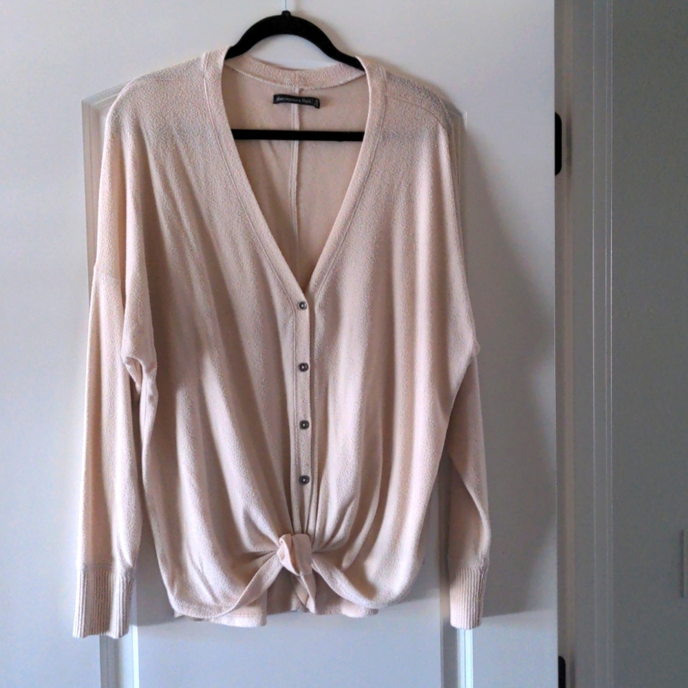 Abercrombie tie-front sweater top